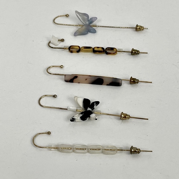 Jewelry - Lot of 5 Ear Cuffs Gold Tone in Color Earrings NWOT
